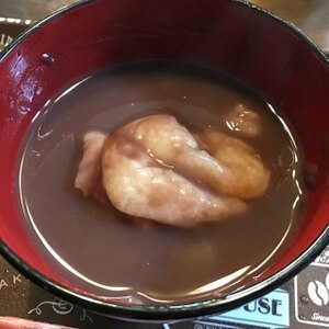 レンジで３分♪　お餅がやわらか～いおしるこ❤